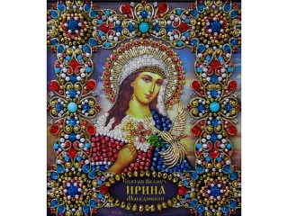 Набор вышивки хрустальными камнями «Святая Ирина» Набор вышивки хрустальными камнями «Святая Ирина»