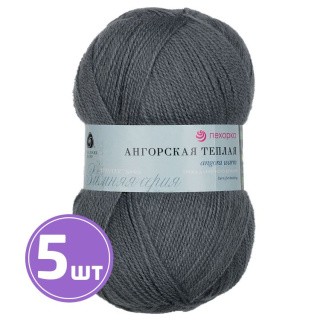 Пряжа Пехорка Ангорская теплая (174), сталь, 5 шт. по 100 г Пряжа Пехорка Ангорская теплая (174), сталь, 5 шт. по 100 г