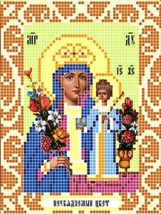 Рисунок на ткани «Богородица Неувядаемый цвет» Рисунок на ткани «Богородица Неувядаемый цвет»