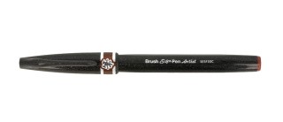 Браш пен Brush Sign Pen Artist, ultra-fine 0,5 - 5 мм, цвет: коричневый, Pentel Браш пен Brush Sign Pen Artist, ultra-fine 0,5 - 5 мм, цвет: коричневый, Pentel