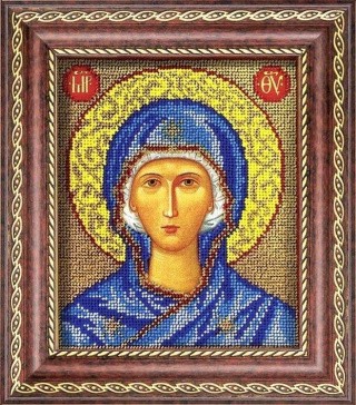 Рама для икон из ювелирного бисера, с оргстеклом, 11,8x14,2 см Рама для икон из ювелирного бисера, с оргстеклом, 11,8x14,2 см