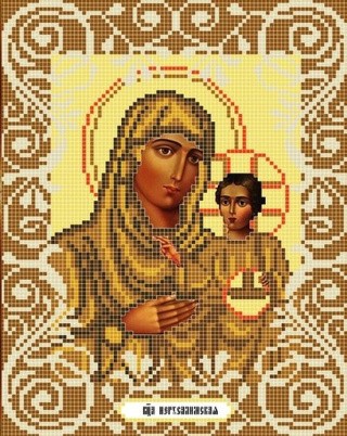 Рисунок на ткани «Богородица Иерусалимская» Рисунок на ткани «Богородица Иерусалимская»