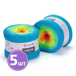 Пряжа YarnArt Flowers Vivid (509), мультиколор, 5 шт. по 250 г Пряжа YarnArt Flowers Vivid (509), мультиколор, 5 шт. по 250 г
