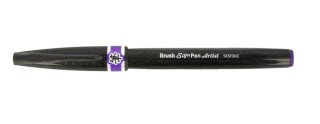 Браш пен Brush Sign Pen Artist, ultra-fine 0,5 - 5 мм, цвет: фиолетовый, Pentel Браш пен Brush Sign Pen Artist, ultra-fine 0,5 - 5 мм, цвет: фиолетовый, Pentel