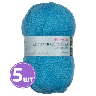 Пряжа Пехорка Ангорская теплая (05), голубой, 5 шт. по 100 г Пряжа Пехорка Ангорская теплая (05), голубой, 5 шт. по 100 г