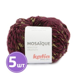 Пряжа Katia MOSAIQUE (206), бордово-черно-золотой, 5 шт. по 100 г Пряжа Katia MOSAIQUE (206), бордово-черно-золотой, 5 шт. по 100 г