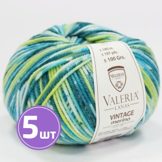 Пряжа SEAM Valeria di Roma VINTAGE merino (516), зелено-бирюзовый, 5 шт. по 100 г Пряжа SEAM Valeria di Roma VINTAGE merino (516), зелено-бирюзовый, 5 шт. по 100 г