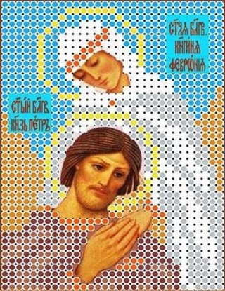 Рисунок на ткани «Святые Петр и Феврония» Рисунок на ткани «Святые Петр и Феврония»
